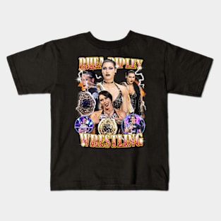 Bootleg Design Rhea Ripley Kids T-Shirt